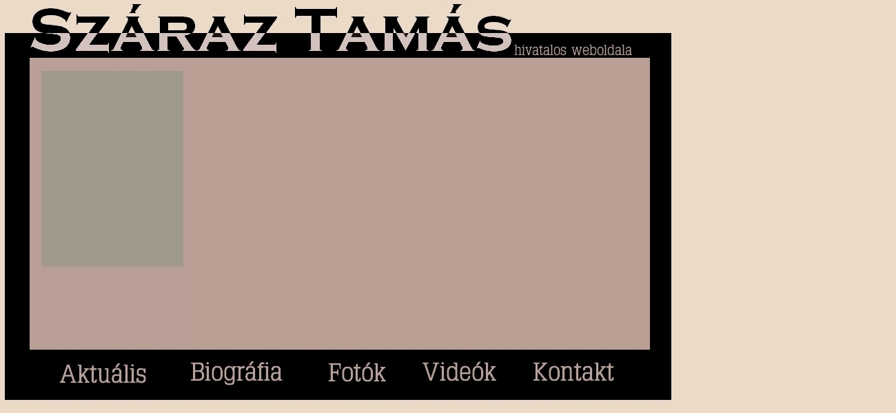 Szraz Tams hivatalos weboldala